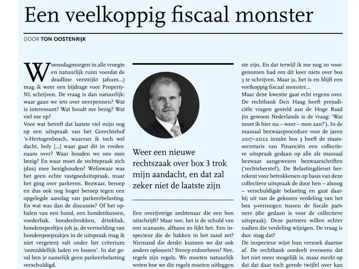 Een veelkoppig fiscaal monster