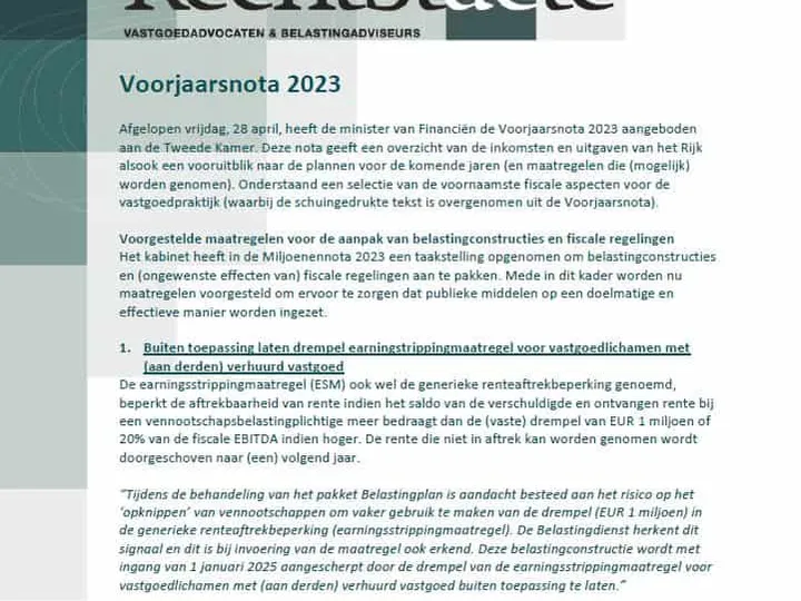 Voorjaarsnota 2023