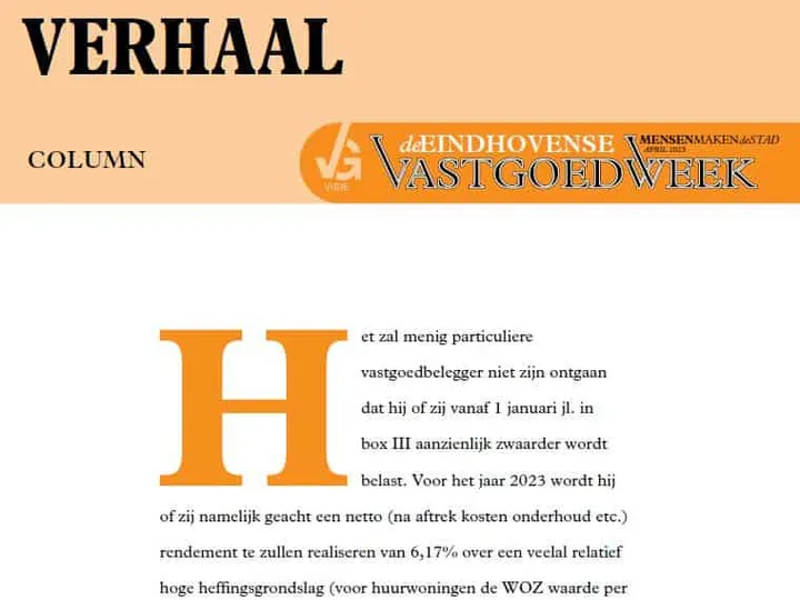 Box III en vastgoed: een rammelend verhaal