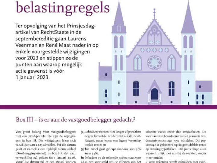 Haken en ogen aan nieuwe belastingregels