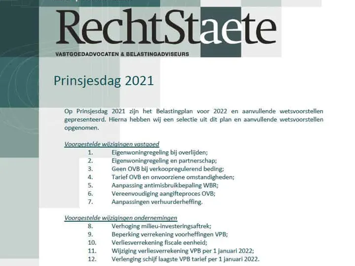 Prinsjesdag 2021